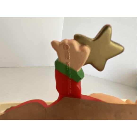 Vintage 1980s Hallmark Stocking Hanger Angel Mantle Christmas 1983 READ - Picture 4 of 8